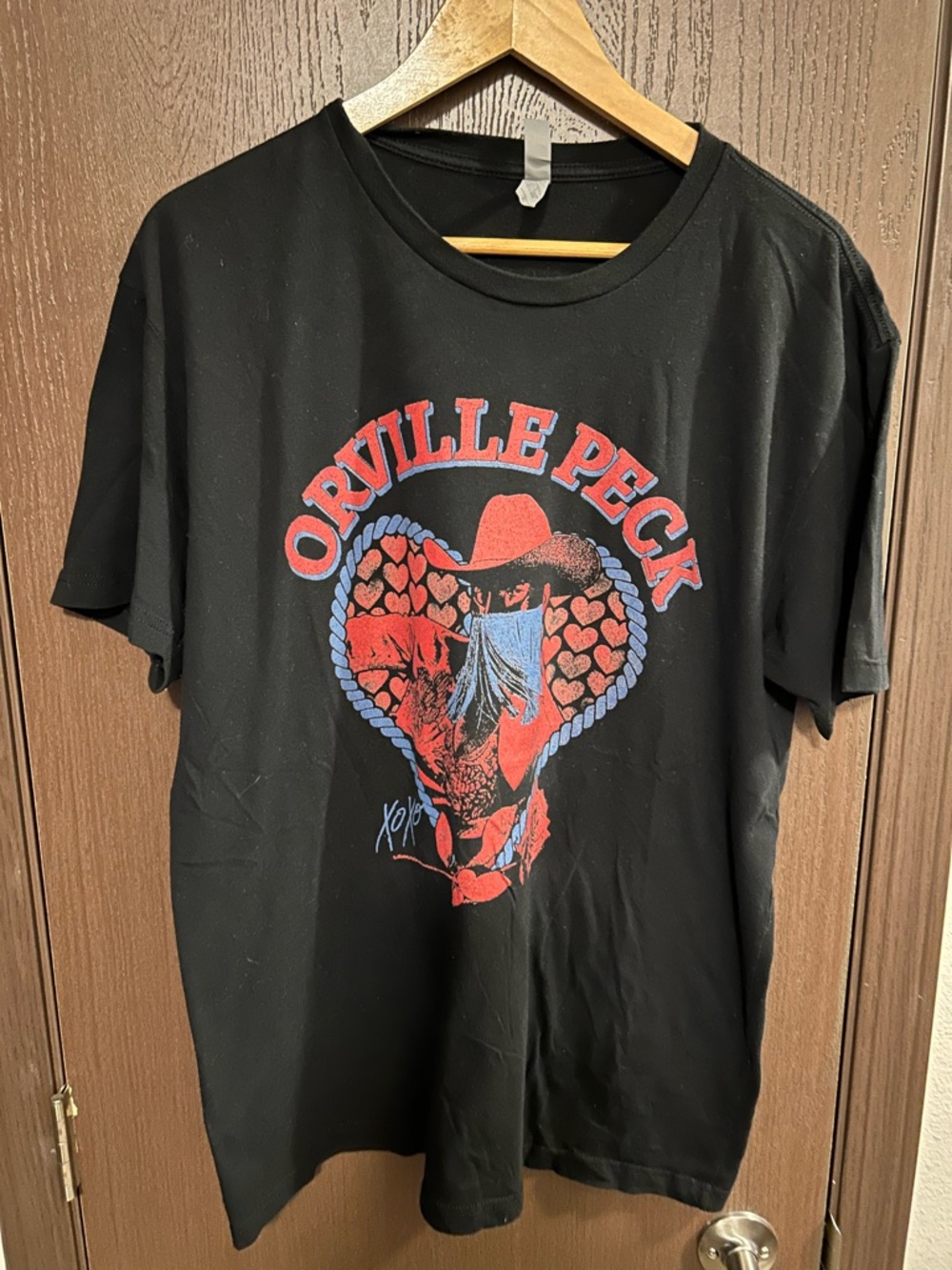 Orville Peck Rare Valentine’s Day Fringe Mask Black T‑shirt XL
